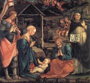 Fra Filippo Lippi The Adoration of the Infant Jesus with St George and St Vincent Ferrer china oil painting artist